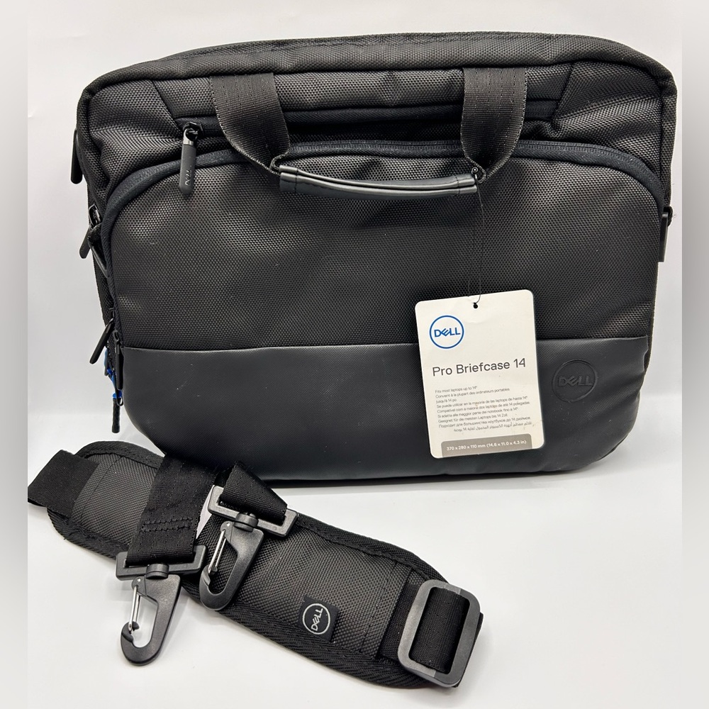 NWT Dell Pro Briefcase 14 Laptop Bag in Black